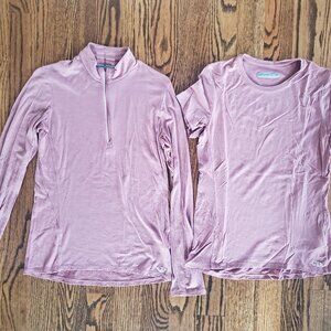 Bundle Icebreaker Amplify Cool-Lite Shirts (Women's Medium)